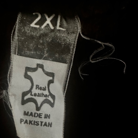 GOLDEN HAWK Vintage Brown Leather Button Up Moto Coat Removable Lining Men’s 2XL - Picture 5 of 16